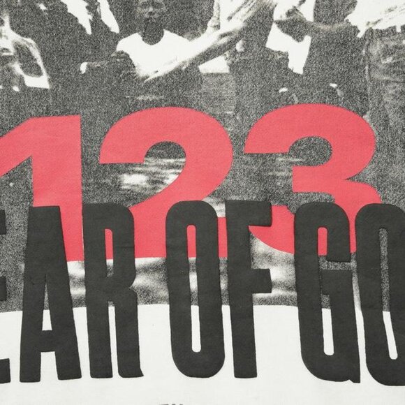 RIVINGTON ROI REBIS Fog Rrr123 Co Branded Retro Portrait Print Hoodie - Picture 4 of 6